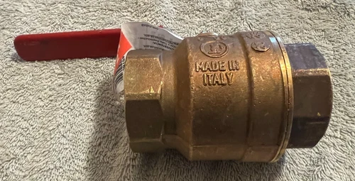 1-1/2" Brass Ball Valve Lead Free Full Port Female Threaded NPT 600 WOG - NEW