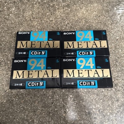Sony CDit  Metal Type 94 IV Audio Cassette -Made in Japan SEALED lot of 4