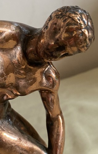 Kupfer Metall DISKOBOLUS OLYMPISCHER ATHLET Skulptur FIGUR MANN HÖHLE SPORT BAR (1 - Bild 3 von 10