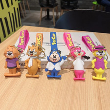 TOP CAT CHARACTERS  KEYRING KEYCHAIN FOR BACKPACK BAG CAR/HOUSE/WORK KEYS