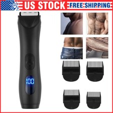 Electric Men's Manscaping Pubic Hair Trimmer Groin Ball Body Shaver -Waterproof
