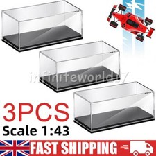 3X Scale 1:43 Transparent Acrylic Hard Cover Case Display Box For Car Model