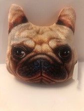 Kellytoy Pug Dog Face Plush 4  Round A15