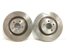 Front Brake Discs for Chrysler 300C SRT-8 6.1 V8 06-11 Compatible Grooved Style