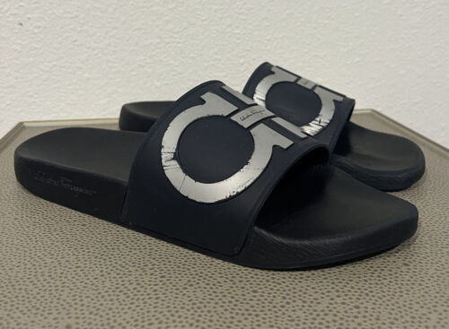 Salvatore Ferragamo 'Groove' Slide Sandal, Size 10 M US