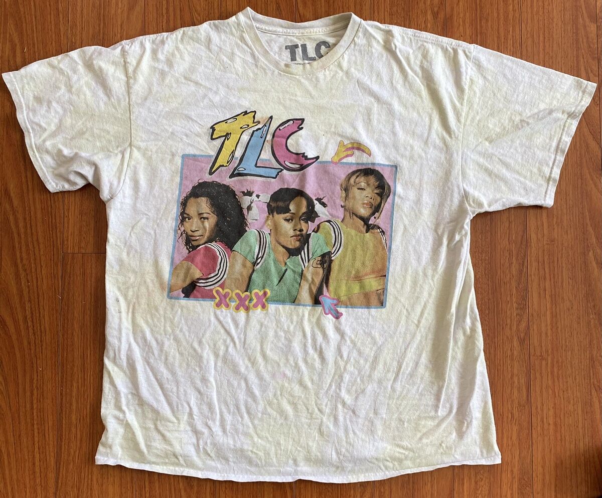 Vintage 1992 TLC Graphic T-Shirt Hip Hop Band Rap 90s Size XL Vintage 1992 TLC Graphic T-Shirt Hip Hop Band Rap 90s Size XL