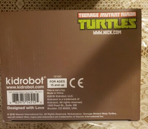 Teenage Mutant Ninja Turtles Shredder Vinyl Figure Kidrobot 7" Figure GREEN NEW - Picture 6 of 6