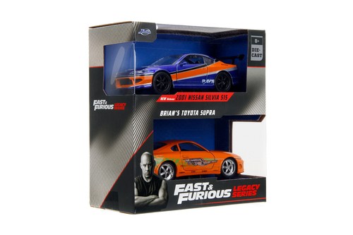 Fast & Furious Toyota Supra & Nissan Silvia - Jada (1/32) coche modelo coche - Imagen 9 de 9
