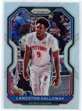 Langston Galloway 2020-21 Panini Prizm Silver Holo SP #227 Pistons