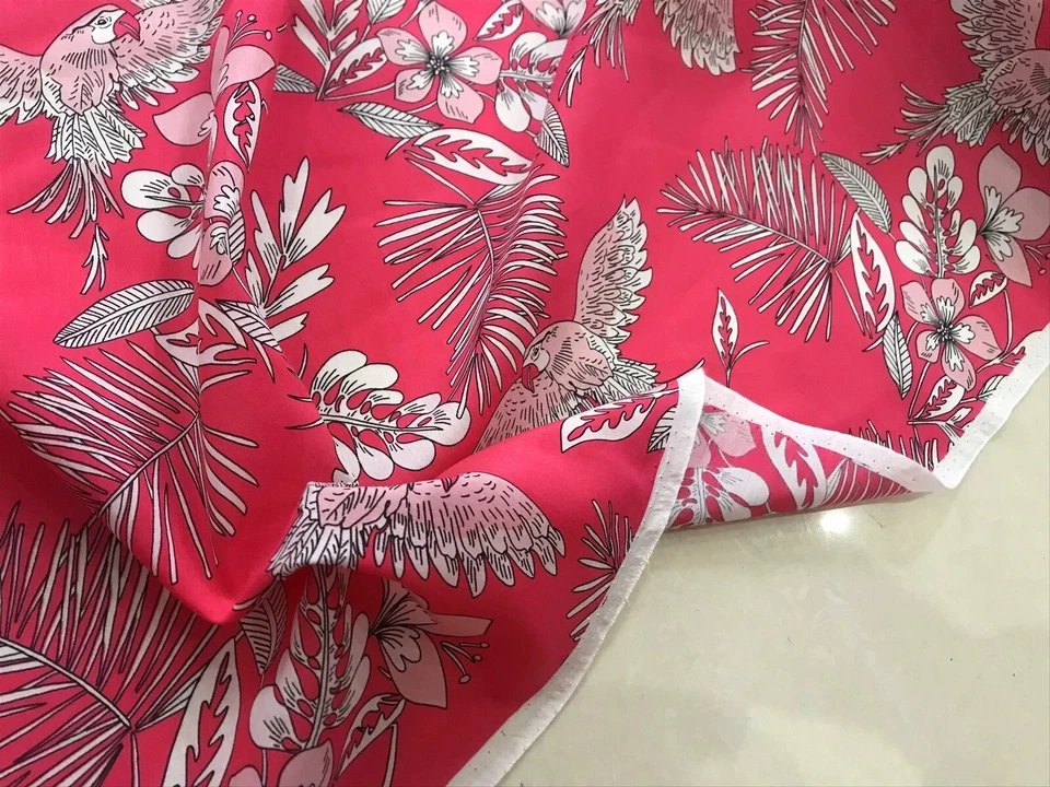 Mezcla de tela por yarda 55 % seda morera 45 % algodón ligero verano Foto 2 de 3