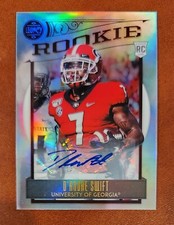 D'Andre Swift 2020 Panini Legacy SILVER Rookie AUTO #153 RC Georgia Lions BEARS