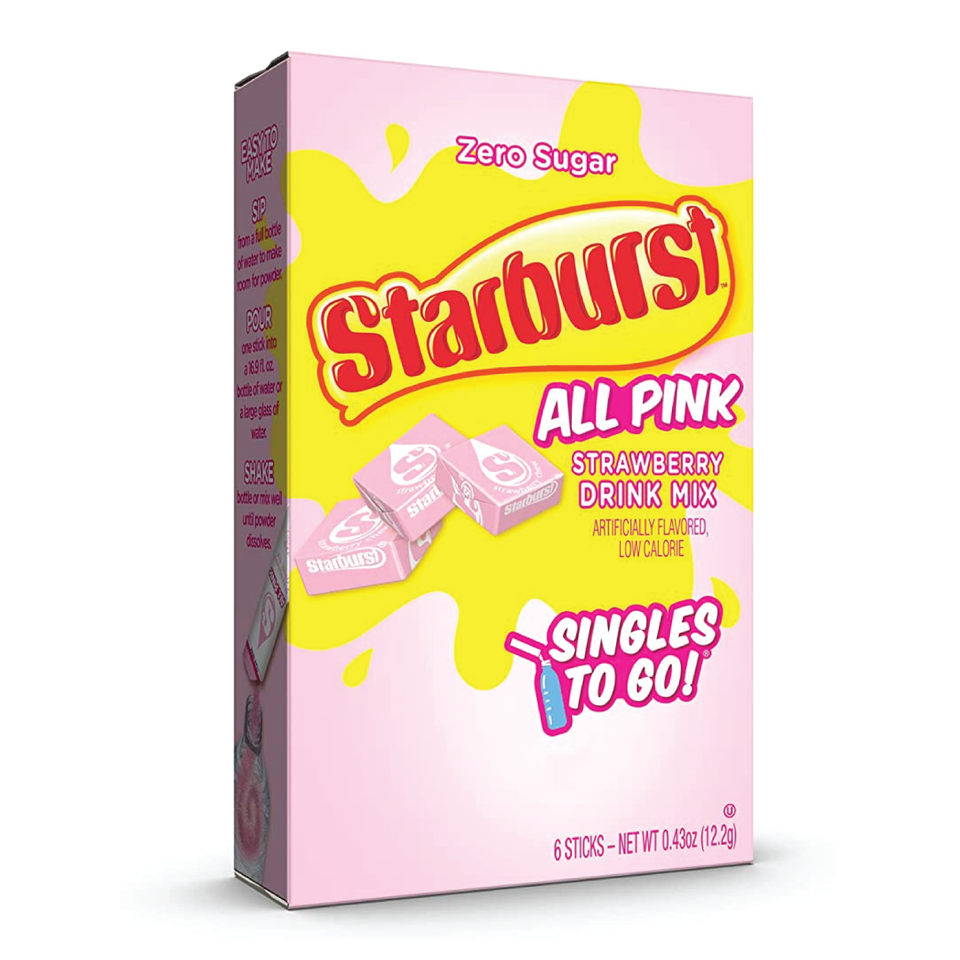 Yellow Raspberry Drinks Starburst Singles To Go Variety Drink Mix | 6 Packets Each | Mix ...