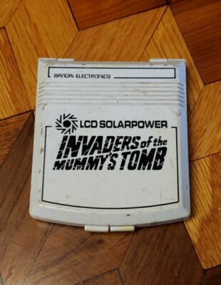 Vintage Invaders of the Mummy's Tomb Bandai LCD Game Solar Power