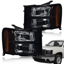 Amber Corner Signal Headlight Lamp Fit For 2007-13 Gmc Sierra 1500 2500hd 3500hd