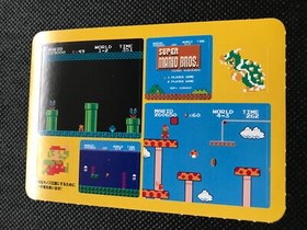 Super Mario Bros Famicom History Book Sealdass Sticker Japanese NINTENDO Rare