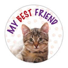 My Best Friend Cat Kitten Self-Adhesive Vinyl Sticker for Cat Lovers