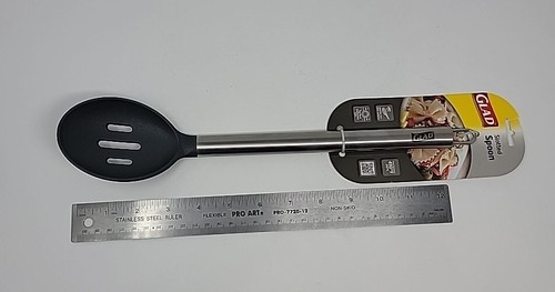 Glad® Slotted Spoon Nylon Head with Stainless Steel Handle Grey GLD-71071 - Picture 13 of 14