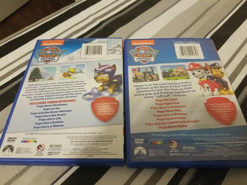 PAW Patrol: Marshall and Chase on the Case! & Winter Rescues DVDs 2014 - Picture 2 of 2