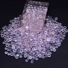 50 Pcs Natural Rose Quartz Beautiful Pink 7mm Round Cabochon Loose Gemstones Lot