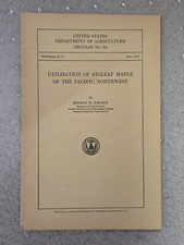 United States Department Of Agriculture - Circular No. 225 - 1932 -Bigleaf Maple