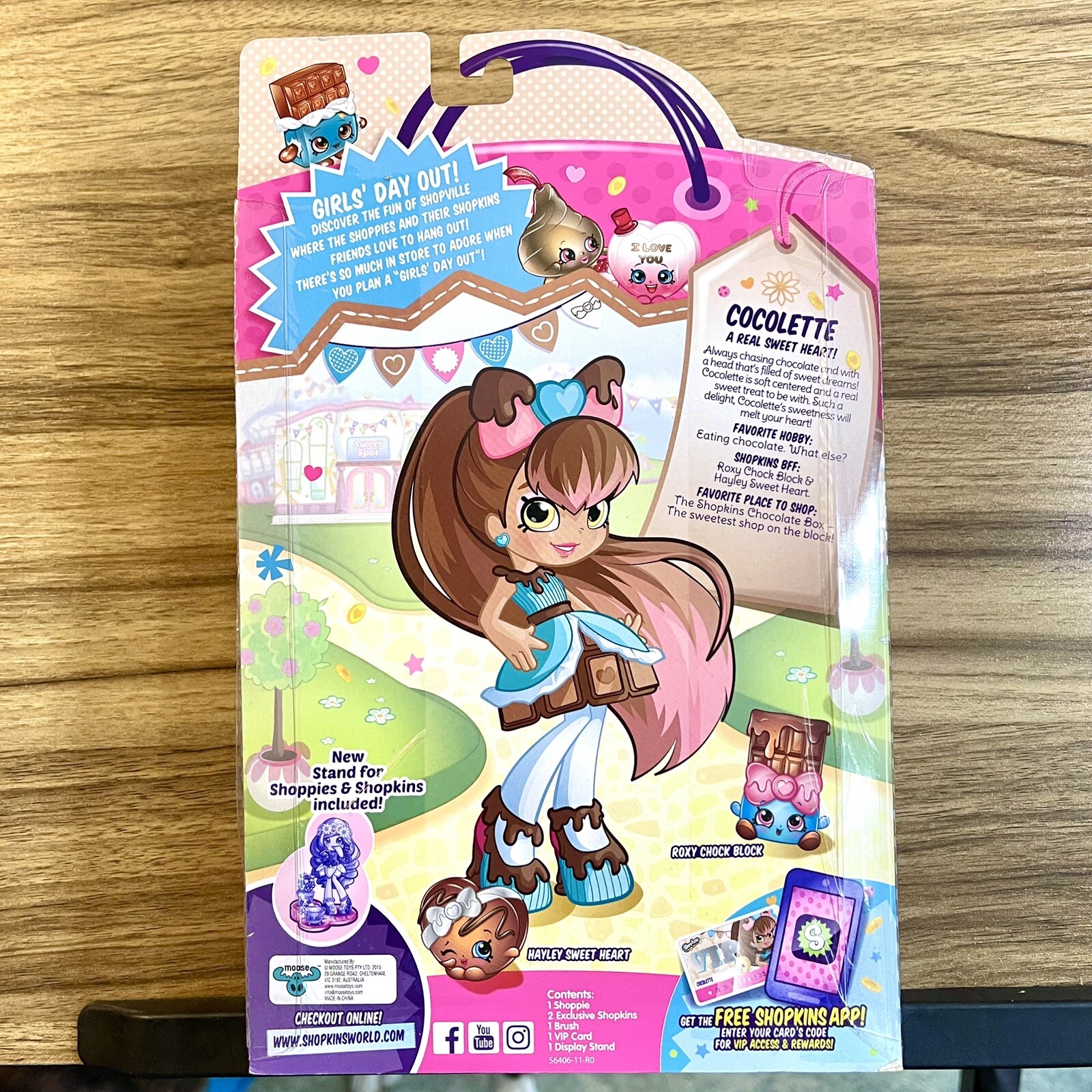 Shoppies Doll Cocolette With 2 Exclusive Shopkins Girls Day Out Brand New!