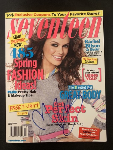 RACHEL BILSON Signed Seventeen Magazine COA Autograph The OC