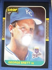 1987 Leaf George Brett #96 Kansas City Royals  MVP HOF MLB LEGEND