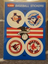 1989 Fleer Baseball Stickers Texas Rangers, Toronto Blue Jays, Baltimore Orioles