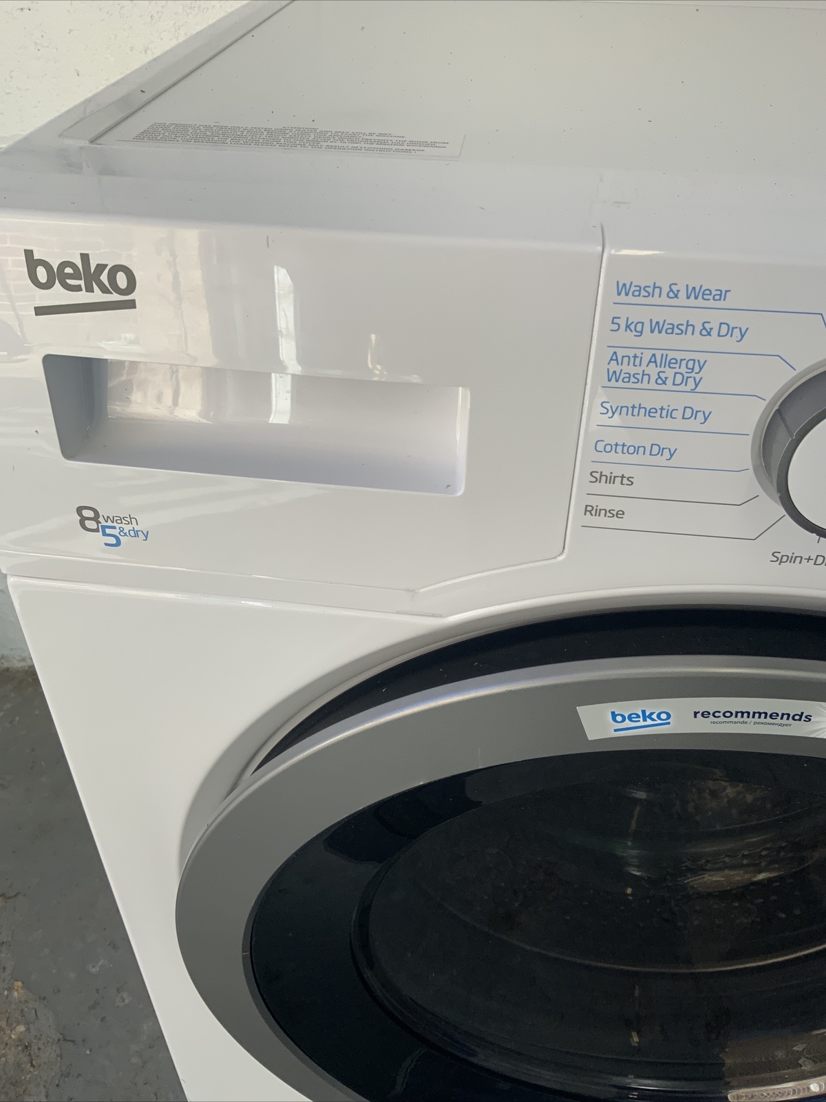 BEKO WDEX8540430W Bluetooth 8kg WasherDryer White REFURBC eBay