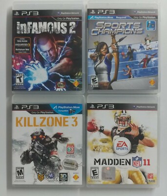 Lot of 4 Games - PS3 - PlayStation3 - With Case and Details - VGC