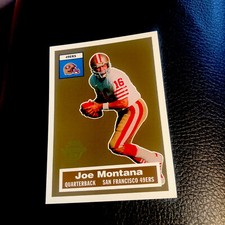 JOE MONTANA 2005 TOPPS card #2 of 22 mint San Francisco 49ers