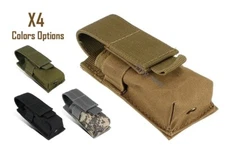 Tactical Molle Flashlight Pouch Torch 9mm Magazine Knife m5 Holster Waist Holder