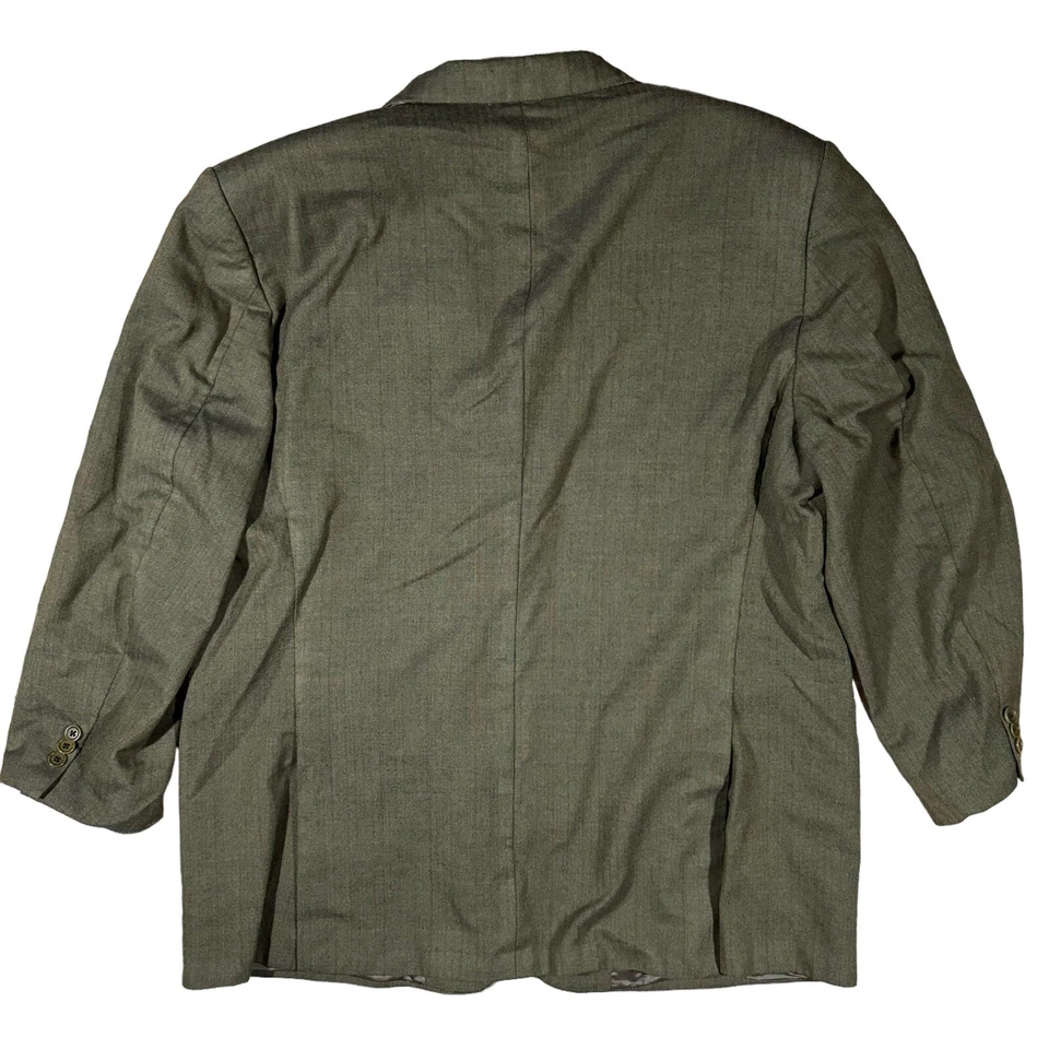 Chaqueta Blazer Lubiam Hombre Marrón Verde Lana a Cuadros - Talla 48R (Hecha en Italia) Foto 2 de 4