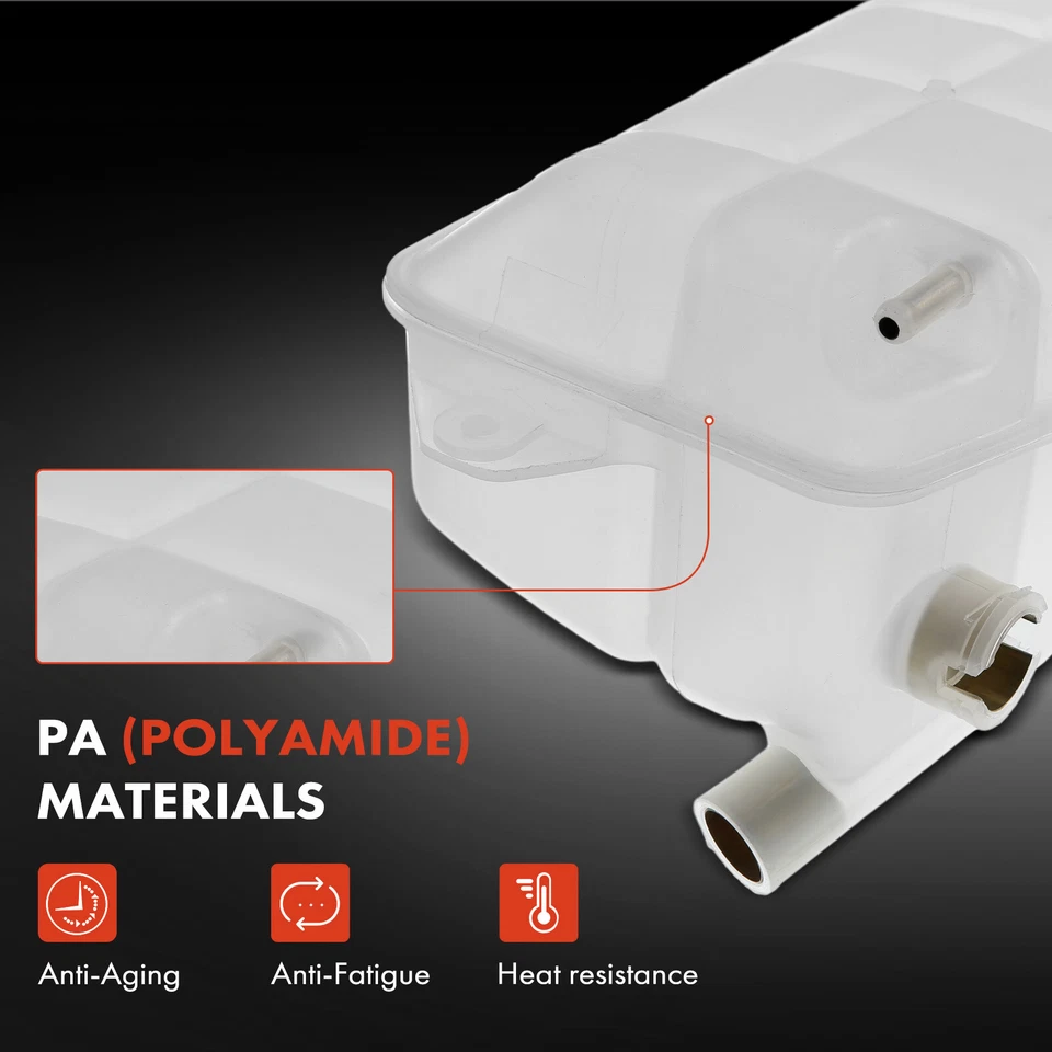 Coolant Expansion Tank w/o Cap for Mercedes-Benz W126 300 450 500 560 1265001549 - Image 3 of 4