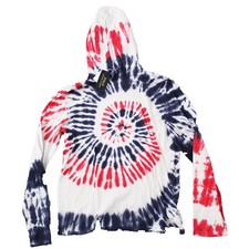 Polo Ralph Lauren Mens Pony Logo Tie Dye USA Hooded Hoodie Shirt Sweater NWT