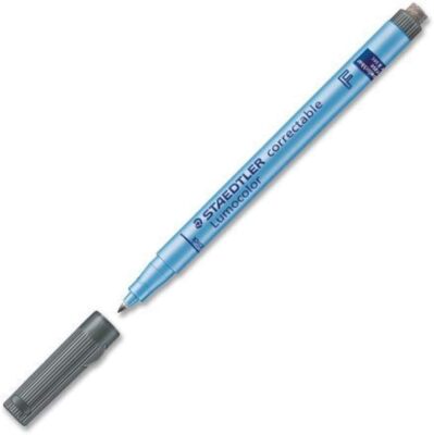 Staedtler Lumocolor correctable F schwarz Folienstift 