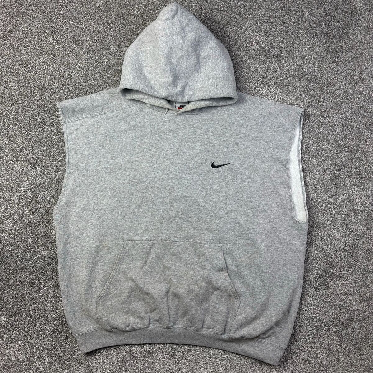 Vintage 90s Nike Hoodie Mens XL Gray Small Swoosh Logo Vintage 90s Nike Hoodie Mens XL Gray Small Swoosh Logo