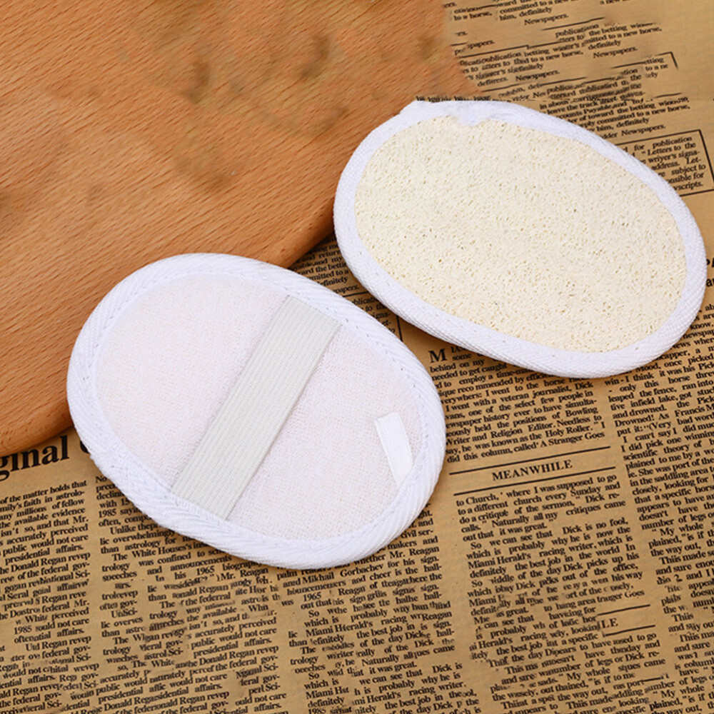 YOCZOX Luffa Peeling Gurt & Pad – 2-teilig, Natürlicher Schwamm Für Dusche & Massage