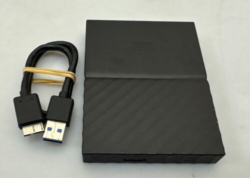 WD MY PASSPORT 1TB EXTERNAL HDD HARD DRIVE WORKS PERFECT POOR CONDITION