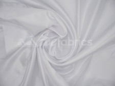 White Charmeuse Bridal Satin Fabric Silky By The Yard- Soft Thick Satin-