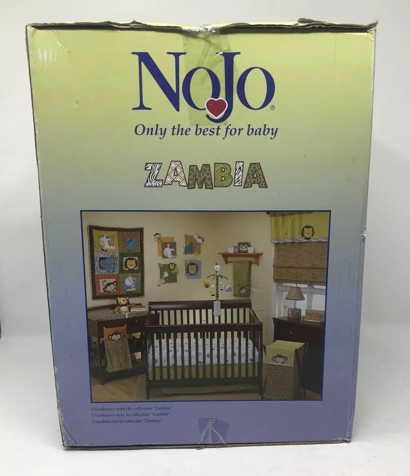 Abajur e sombra NoJo Jungle Babies Zâmbia elefante girafa NOVO - Imagem 3 de 4