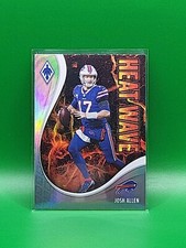 Josh Allen 2021 Panini Phoenix Football Heat Wave Silver No. 3 Buffalo Bills