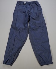 Rare Vintage NIKE Embroidered Tonal Swoosh Track Pants 90s 2000s Navy Blue SZ XL