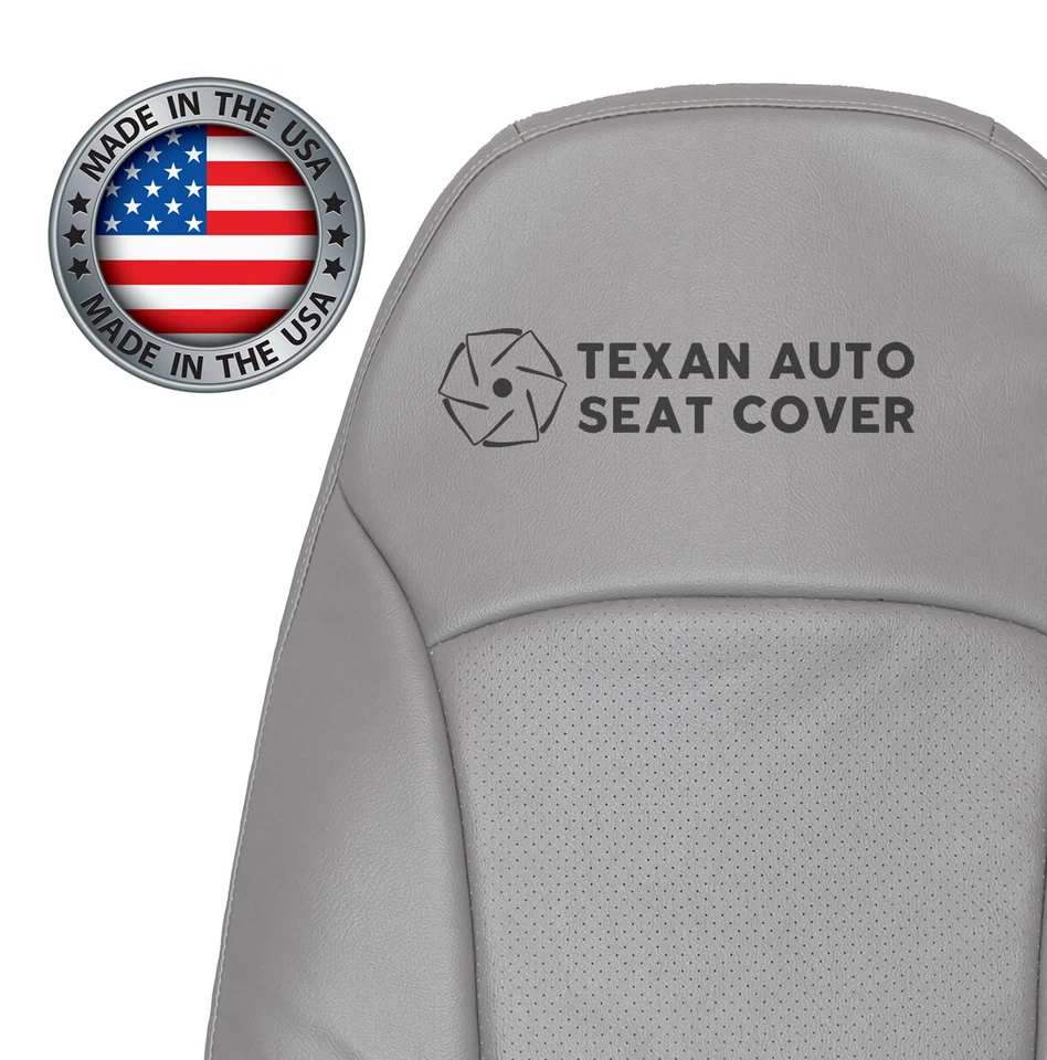 2000 - 2003 年福特 E150 Econoline Van Driver Lean Back 穿孔座椅套灰色 — 第 4/4 张图片