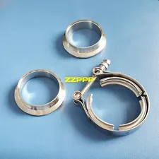 3 inch V-band Clamp 3.0" Male Female Flange Kit 304 stainless turbo Exhaust 
