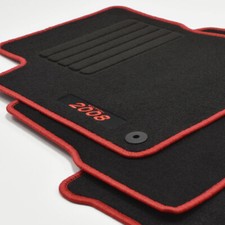 Mattenprofis Velours Fußmatten Edition für Peugeot 2008 I ab Bj. 2013 - 2019 rot