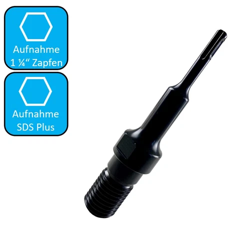 Adapter 1 1/4" UNC auf SDS Plus oder SDS Max für Diamant-Bohrkrone Kernbohrer - Bild 17 von 18