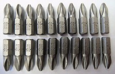 Bosch 1609420800 2 x 1" Phillips Extra Hard Screw Bit Tips 20pcs USA