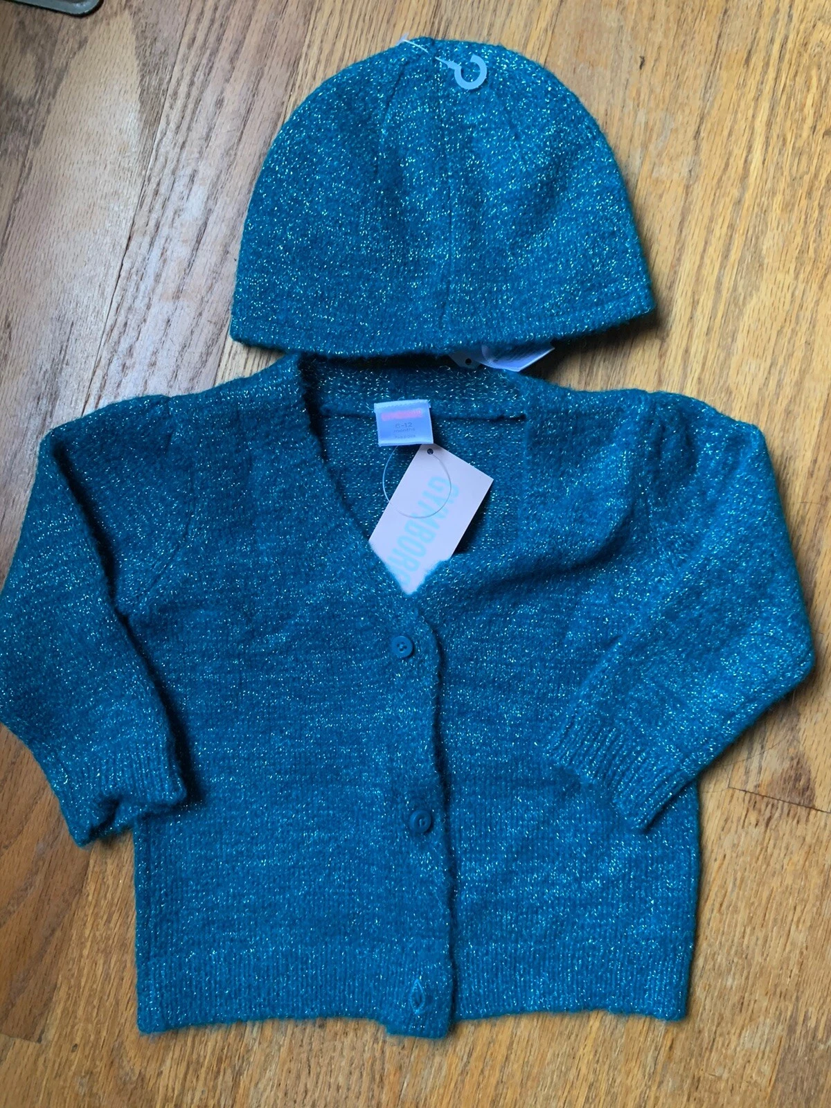 Gymboree Baby Girl 6-12m Sweater & Hat Set NWT