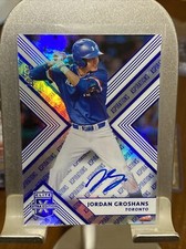 /25 BLUE SP 2018 ELITE EXTRA JORDAN GROSHANS ASPIRATIONS ROOKIE RC AUTO